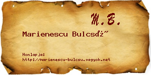 Marienescu Bulcsú névjegykártya